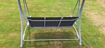 Zahradní houpačka - lavice Hollywood šedá - 6