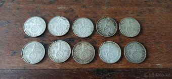 Německo 2 Marky, dvou Marka. 1937, 1938, 1939. - 6