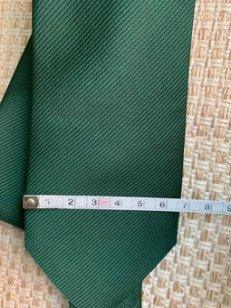Pánská kravata,tmavě zelená - 6