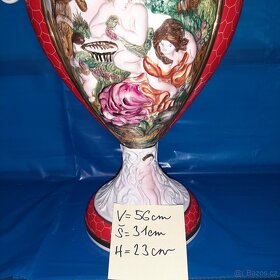 Nádherná váza Capo di Monte - 6