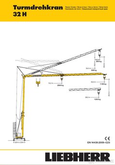 Věžový jeřáb LIEBHERR 32H - pronájem - 6