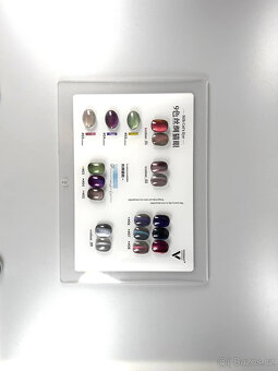 Vzorník barev – gel lak Cat Eye, 9 odstínů - 6