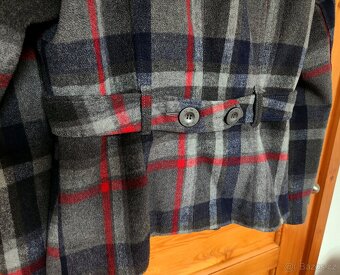 Dámský Kostkovaný krátký Kabát vel. 38-40 / M - 6
