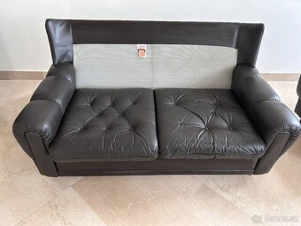 Kožená sedačka a křeslo (prodáme i samostatně) - 6