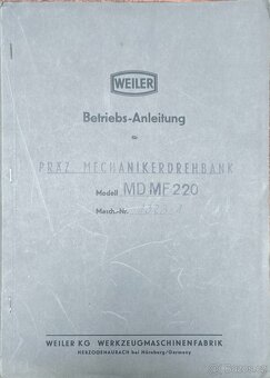 Soustruh WEILER MD220_2 - 6