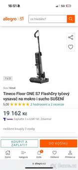 Tineco Floor ONE S7 FlashDry tyčový vysavač na mokro i sucho - 6
