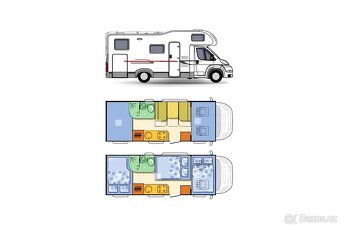 Adria Sport 660DP Fiat, Top stav, Klima, TV, Mikro, Kamera - 6