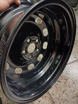 Plechové disky 5x100, ET38, R15 Škoda, Audi, VW, Seat - 6