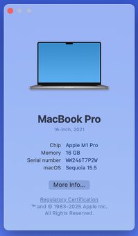 MacBook Pro M1 16” 1TB + příslušenství - 6