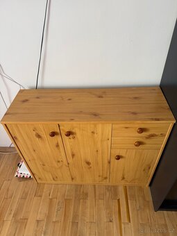 Dřevěná komoda - kombinace šuplíků a dvířek - 6