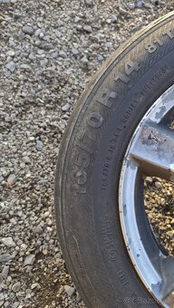 Alu hliníkové disky, ráfky R14 J5,5 s pneu 165/70 - 6