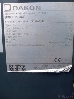 Kotel na tuhá paliva Dakon DOR F 25 MAX - 6
