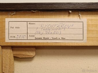 Obraz Jaromír Hynšt, Rychtářov, olej plátno 52x72 - 6