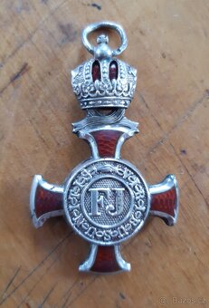 Stříbrný záslužný kříž FJI (č.1),Rakousko Uhersko - 6