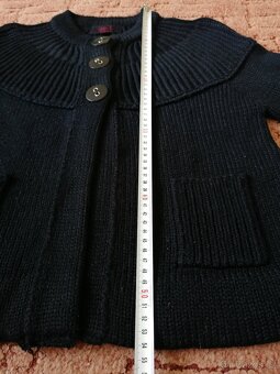 3x dámský svetřík - černý, šedý a fialový - 6