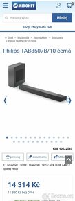 PRODÁM NOVÝ SOUNDBAR PHILIPS PC, 10000,- ZÁRUKA 06/26 - 6