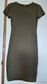 Nové pohodlné khaki šaty M / 38 / 10 - 6