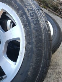 Sada kol 5x120 R16 origo BMW E60, pneu 4-5mm - 6
