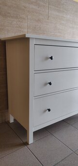 IKEA HEMNES Komoda se 3 zásuvkami, bílá - 6