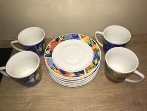 Hrnky s podsálky nové, pošta 50,- - 6