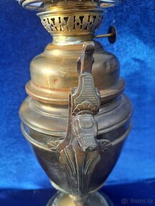 Vojenská, petrolejová lampa mosaz - 6