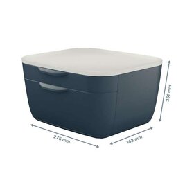 Šedý zásuvkový box Leitz Cosy kancelář organizer stůl - 6