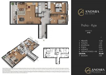 Prodej bytu 3+kk, 77 m2 - Praha - Kyje, ev.č. 00452 - 6