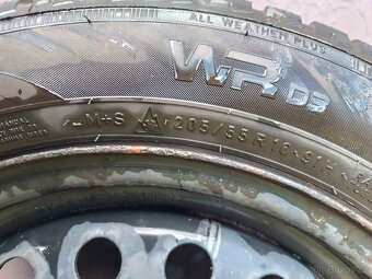 Sada 4ks disků se zimním pneu Nokian WR D3 205/55/16 - 6