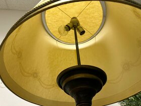 Stará TĚŽKÁ mosazná podlahová lampa - 6