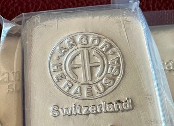 🏆 Investiční stříbro, stříbrný slitek 1 kg Valcambi a Argor - 6