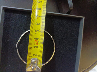 Náušnice z bíleho zlata, puncováno 585/1000, 1,79g, 1 kus - 6