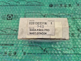 páka pro nastavení rychlosti vstřikovacího čerpadla Škoda Fe - 6