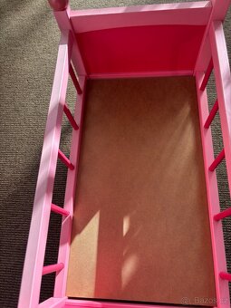 Postýlka pro panenky-drevena 50cm - 6