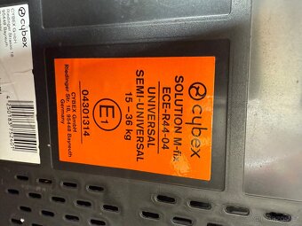 Autosedacka Cybex Solution M-fix, 15-36 kg - 6