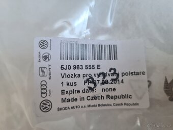 NOVÁ Dečka výhřevu sedáku Fabia 2, Roomster - ORIG - 6