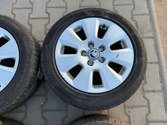 4x al kola 5x112 16 + pneu letní 205/55 R16 - 6