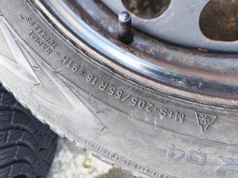 Zimní sada 5x112 r16 VW Škoda 205/55/16 8mm - 6