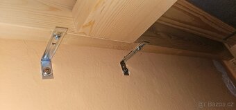 Patrová postel 140 x 200 cm - masiv smrk + matrace - 6