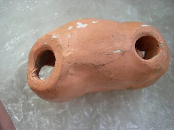 starožitná hlavička mrkací panenky, trup - 6