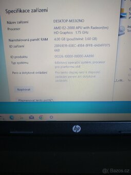 notebook hp 255 g1 nova baterie - 6