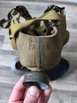 Německa plynová maska Luftschutz Originál - 6