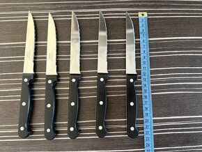 Sada nožů IKEA černé, 22cm, 5 ks - 6
