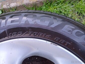 Alu kola 4x100 r14 letní pneumatiky - 6