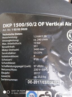 Prodám NEPOUŽITÝ Bezolejový kompresor ROWI DKP 1500/50/3 -50 - 6