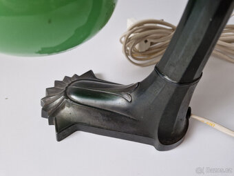 Starožitná zdobená secesní stolní lampička lampa - 6