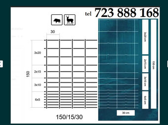 Dočasné stavební oplocení sloupky síť komplet materiál 50m - 6