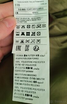 Zimni bunda Beneton, vel.116 - 6