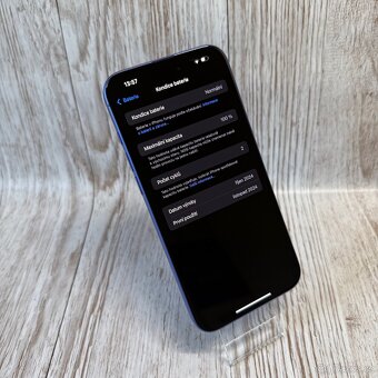 iPhone 16 Plus 128GB, modrý, 100% baterie (rok záruka) - 6
