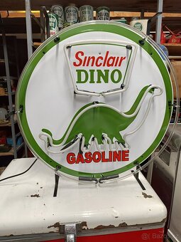 Velký neon Sinclair DINO, dekorace, USA - 6