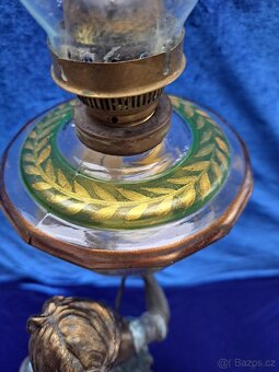 Petrolejová lampa, figurální - 6